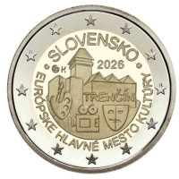 Slovaquie 2 euros UNC rouler 2026 - Trencin