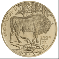  Slovaquie 5 euros UNC 2024 - Faune et Flore en Slovaquie - Le bison d'Europe