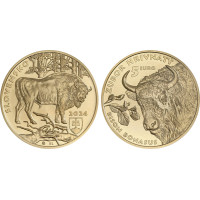  Slovaquie 5 euros UNC 2024 - Faune et Flore en Slovaquie - Le bison d'Europe