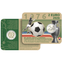 Slovaquie 2 euros BU 2026 - Championnat d'Europe de football de l'UEFA 1976