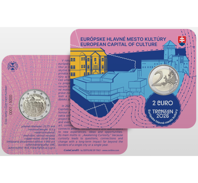 Slovaquie 2 euros BU 2026 - Trencin
