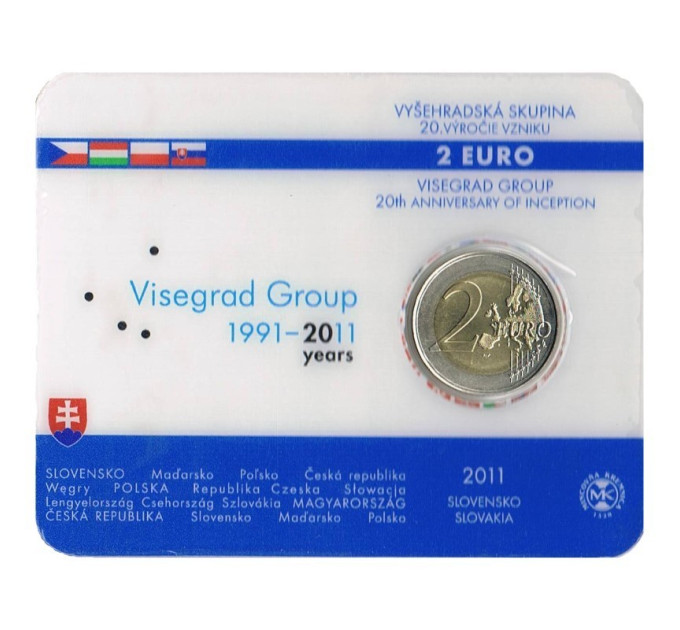 Slovaquie 2 euros BU 2011 - 20 ans du groupe Visegrad