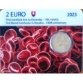Slovaquie 2 euros BU 2023 - 100e anniversaire de la première transfusion sanguine en Slovaquie 
