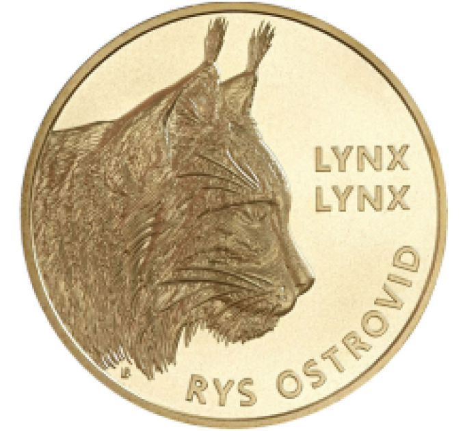  Slovaquie 5 euros UNC 2022 - Faune et Flore en Slovaquie - Lynx