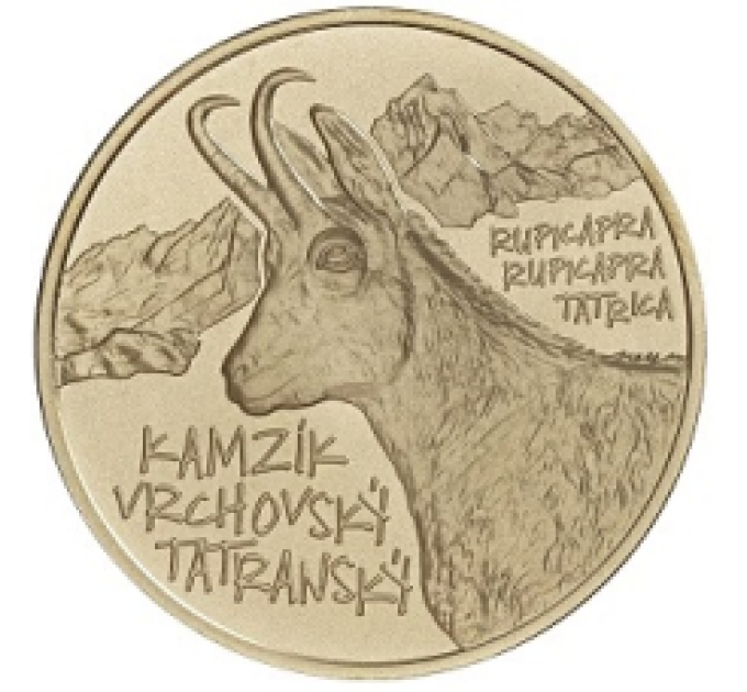  Slovaquie 5 euros UNC 2022 - Faune et Flore en Slovaquie - Chamois des Tatras