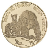  Slovaquie 5 euros UNC 2023 - Faune et Flore en Slovaquie - Ours brun