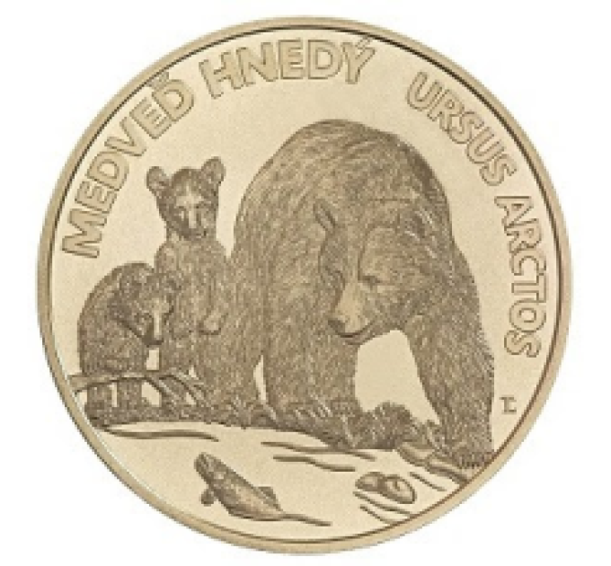 Slovaquie 5 euros UNC 2023 - Faune et Flore en Slovaquie - Ours brun