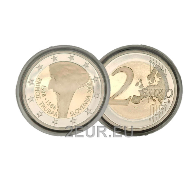 Slovénie 2 euros BE 2008 - 500e anniversaire de la naissance de Primoz Trubar 