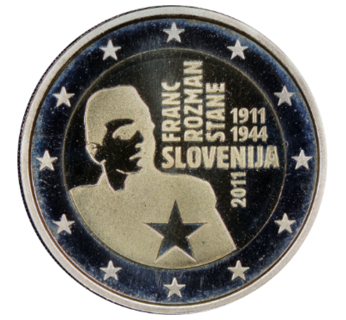 Slovénie 2 euros BE 2011 - 100e anniversaire de la naissance de Franc Rozman