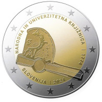 Slovénie 2 euros BE 2024 - 250e anniversaire de la Bibliothèque Nationale et Universitaire