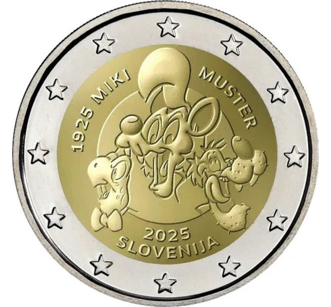Slovénie 2 euros BE 2025 - MIKI MUSTER