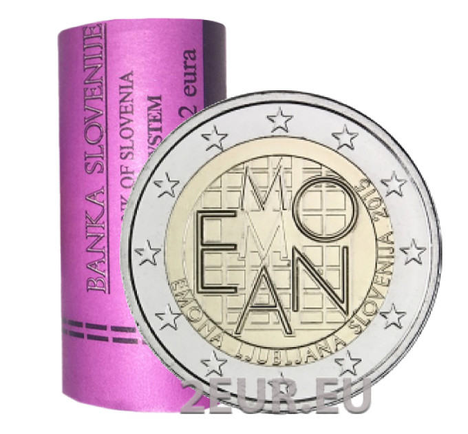 Slovénie 2 euros Rouleau 2015 - 2000 ans d'Emona - Ljubljana