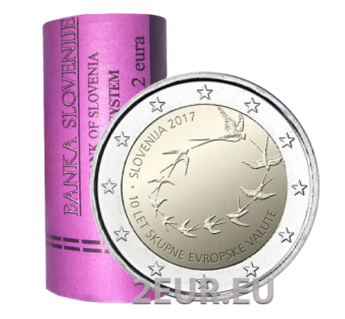 Slovénie 2 euros Rouleau 2017 - 10e anniversaire de l'euro