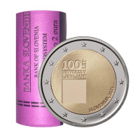 Slovénie 2 euros Rouleau 2019 - 100e anniversaire de la fondation de l'Université de Ljubljana