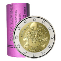Slovénie 2 euros Rouleau 2025 - MIKI MUSTER Slovénie 2 euros Rouleau 2025 - MIKI MUSTER