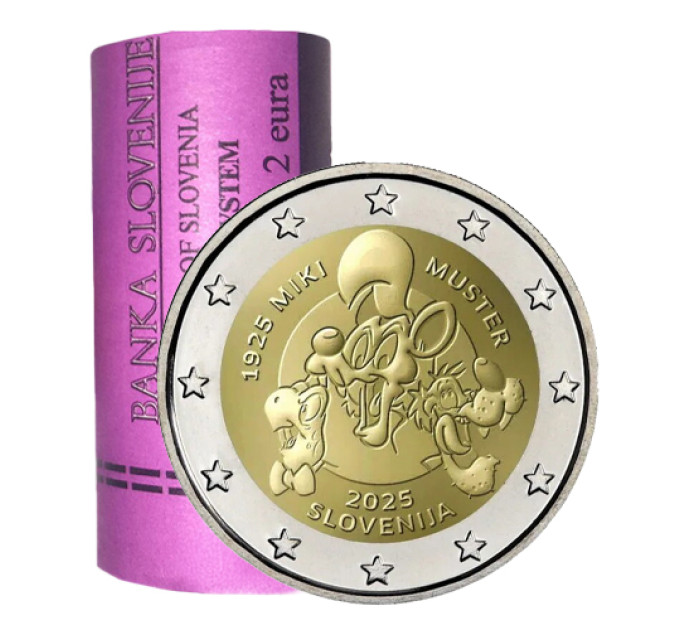 Slovénie 2 euros Rouleau 2025 - MIKI MUSTER