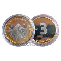 Slovénie 3 euros BE 2011 - 20e anniversaire de l'indépendance de la Slovénie 