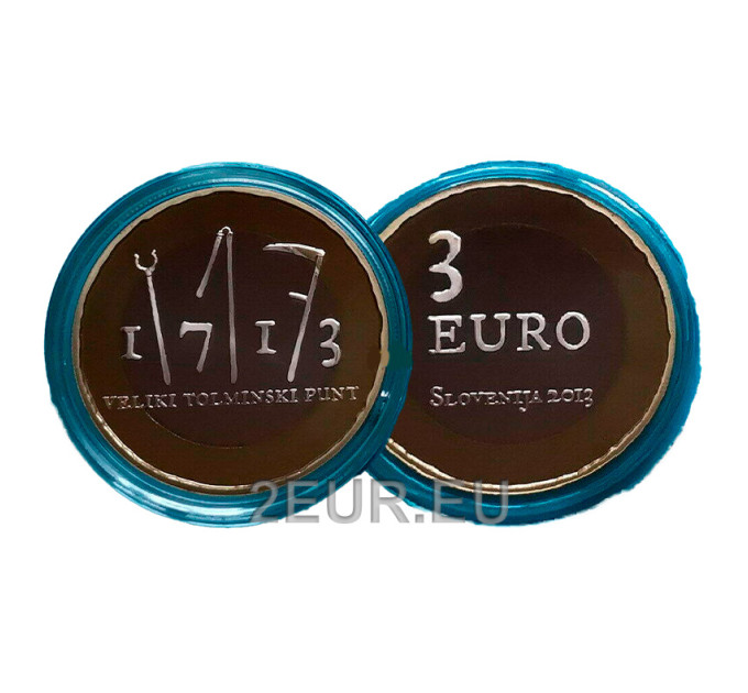 Slovénie 3 euros BE 2013 - 300e anniversaire de la révolte paysanne de Tolmin  