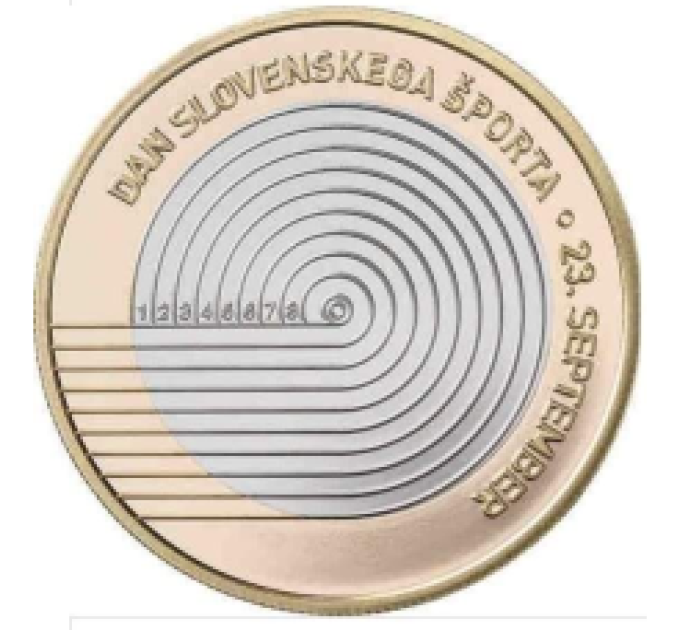 Slovénie 3 euros UNC 2023 - Fête nationale Journée sportive slovène