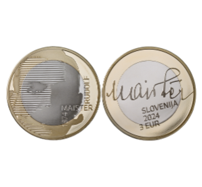 Slovénie 3 euros UNC 2024 - 150e anniversaire de la naissance de Rudolf Meister
