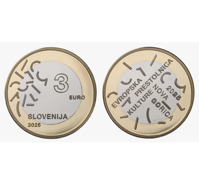 Slovénie 3 euros UNC 2025 - Nova Gorica – Gorizia