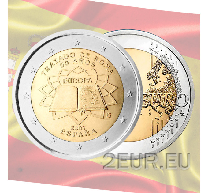 Espagne 2 euros UNC 2007 - 50 Ans Traité de Rome