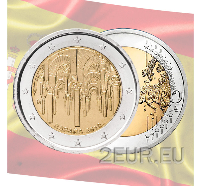 Espagne 2 euros UNC 2010 - Centre historique de Cordoue