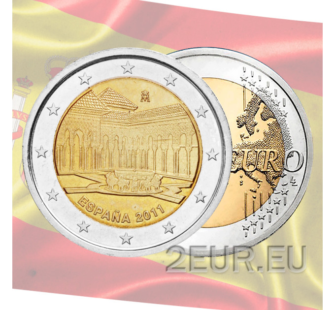 Espagne 2 euros UNC 2011 - Alhambra à Grenade