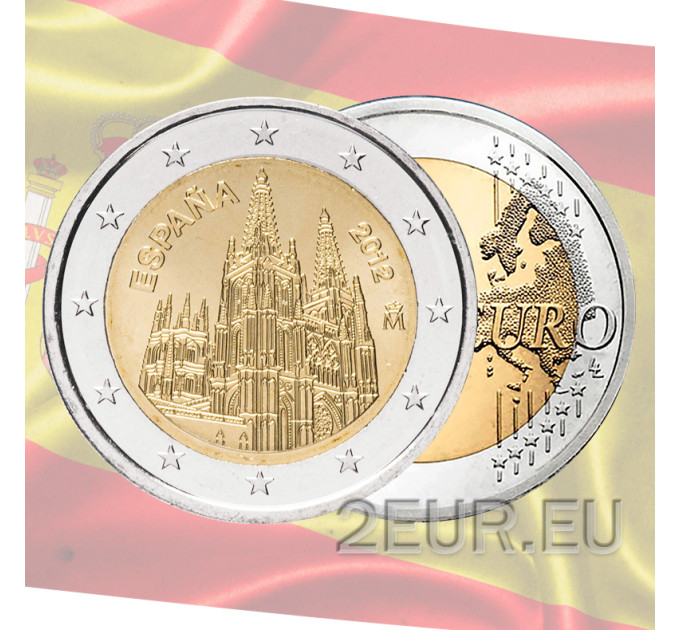 Espagne 2 euros UNC 2012 - Cathédrale de Burgos