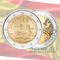 Espagne 2 euros rouler 2014 - Antoni Gaudi - Parc Güell