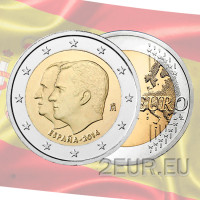 Espagne 2 euros UNC 2014 - Succession du roi Felipe VI au trône