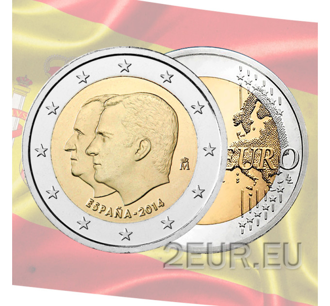 Espagne 2 euros UNC 2014 - Succession du roi Felipe VI au trône