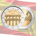 Espagne 2 euros UNC 2016 - Vieille ville de Ségovie et son aqueduc