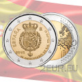 Espagne 2 euros UNC 2018 - 50e anniversaire de Felipe VI d'Espagne