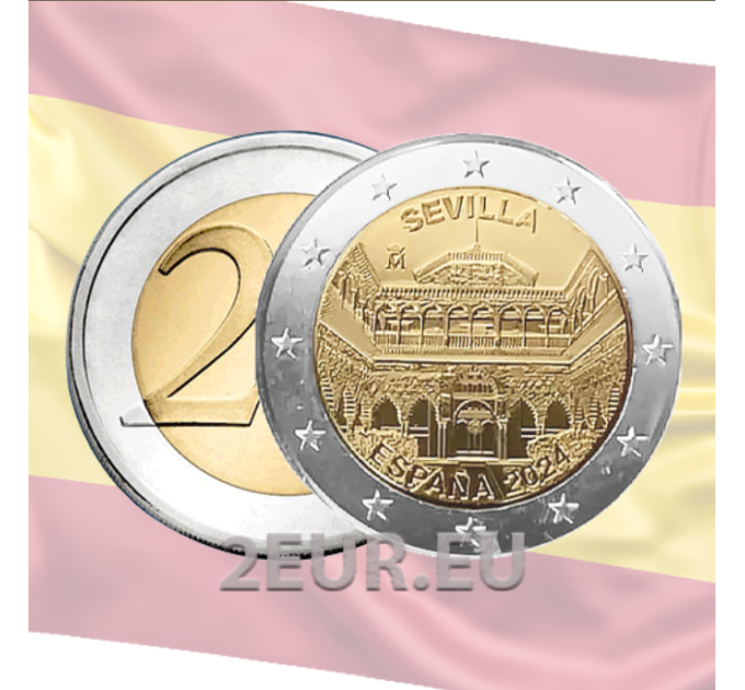 Espagne 2 euros UNC 2024 - Cathédrale de Séville