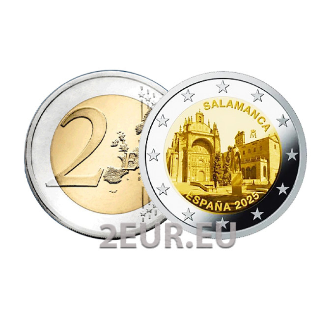 Espagne 2 euros UNC 2025 - Vieille ville de Salamanque