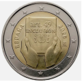 Espagne 2 euros UNC 2026 - Article 49 : Handicap, protection, droits et inclusion