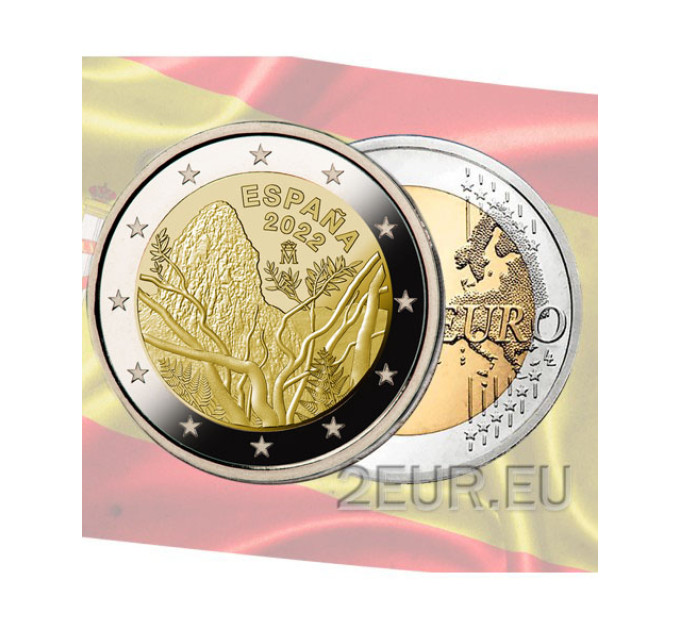 Espagne 2 euros UNC 2022 - Parc National de Garajonay