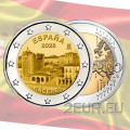 Espagne 2 euros UNC 2023 - Site du patrimoine mondial de l'UNESCO - Vieille ville de Cáceres