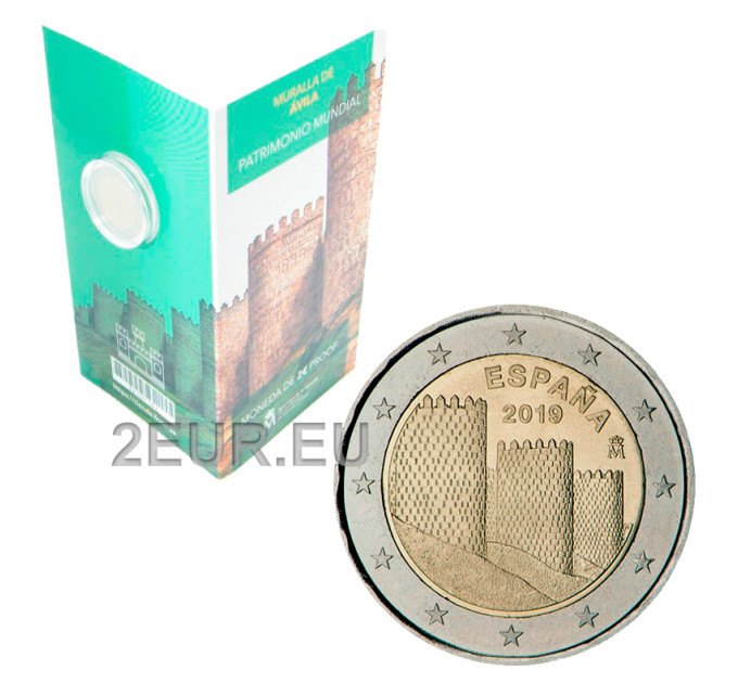 Espagne 2 euros BE 2019 - La vieille ville d'Avila  