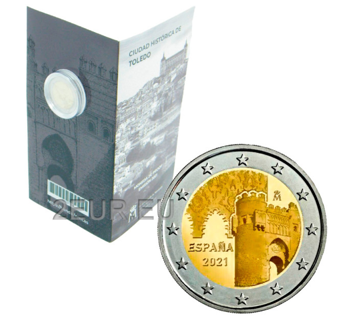 Espagne 2 euros BE 2021 - Ville historique de Tolède  