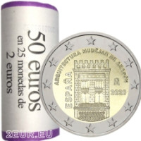 Espagne 2 euros rouler 2020 - Architecture mudéjare en Aragon Espagne 2 euros rouler 2020 - Architecture mudéjare en Aragon