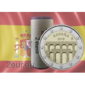 Espagne 2 euros rouler 2016 - Vieille ville de Ségovie et son aqueduc