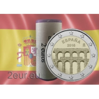 Espagne 2 euros rouler 2016 - Vieille ville de Ségovie et son aqueduc Espagne 2 euros rouler 2016 - Vieille ville de Ségovie et son aqueduc