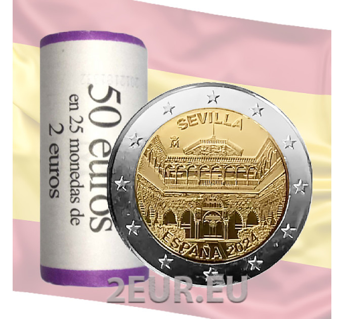 Espagne 2 euros rouler 2024 - Cathédrale de Séville