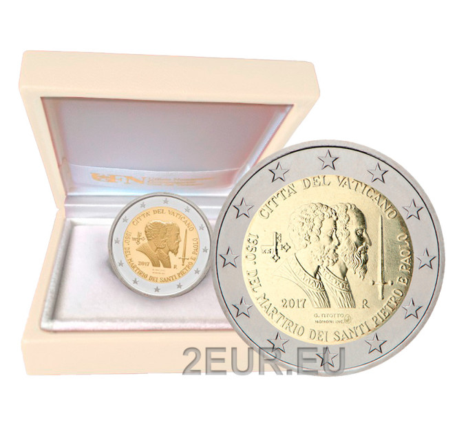 Vatican 2 euros BE 2017 - 1950e Anniversaire du Martyre de Saint Pierre et Saint Paul  