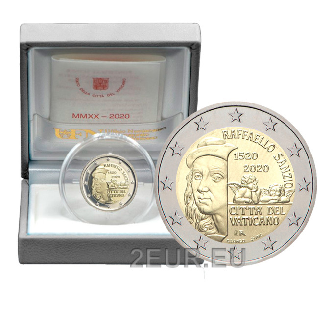 Vatican 2 euros BE 2020 - 500e anniversaire de la mort de Raphaël  