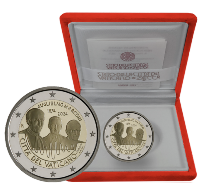 Vatican 2 euros BE 2024 - 150e anniversaire de Guglielmo Marconi