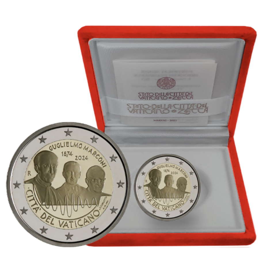 Vatican 2 euros BE 2024 - 150e anniversaire de Guglielmo Marconi