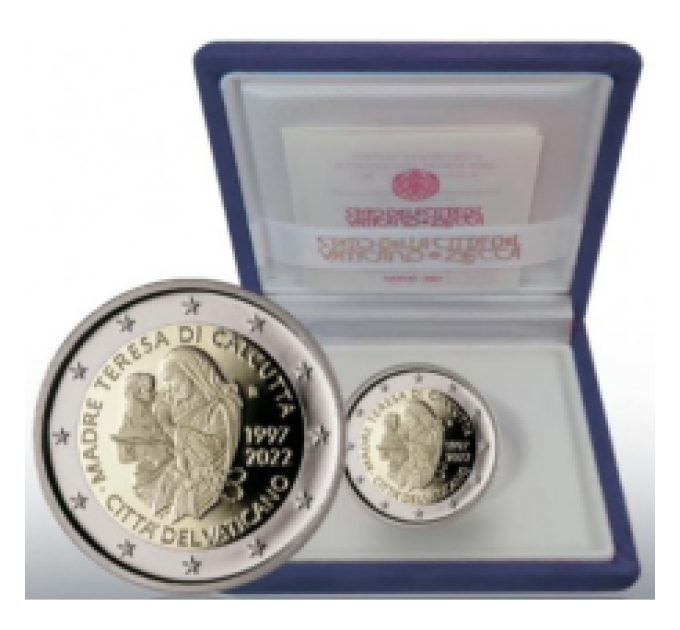 Vatican 2 euros BE 2022 - 25e anniversaire de la mort de Mère Teresa de Calcutta  